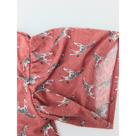 Comfort Code Cuddl Duds Nightgown Women's Size XS Red Giraffe Pockets Pull-on - Picture 4 of 12